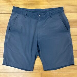 FootJoy Mens Performance Golf Shorts Navy Blue Stretch Flat Front Size 34